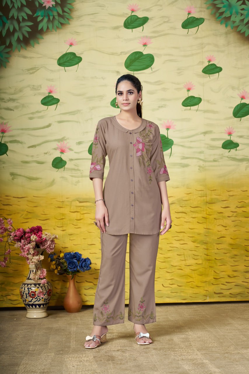 Luxury Printed Co-Ord Set for Women – Elegant Party & Casual Wear