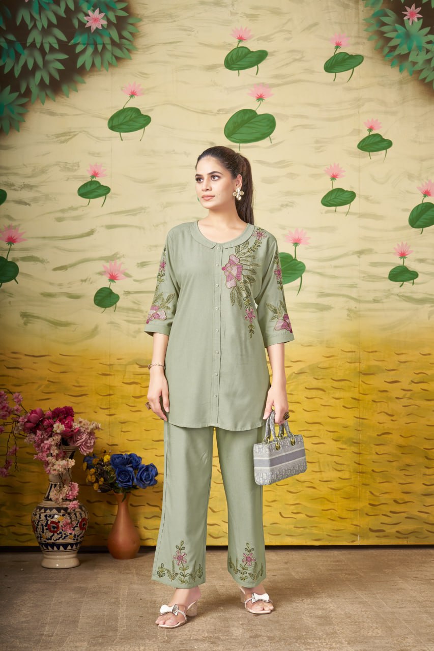 Luxury Printed Co-Ord Set for Women – Elegant Party & Casual Wear