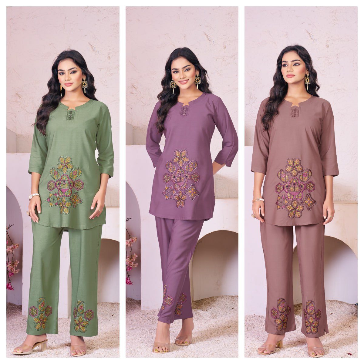 Luxury Printed Co-Ord Set for Women – Elegant Party & Casual Wear