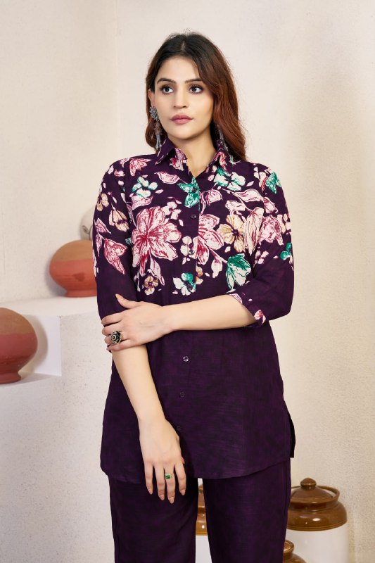 Luxury Printed Co-Ord Set for Women – Elegant Party & Casual Wear
