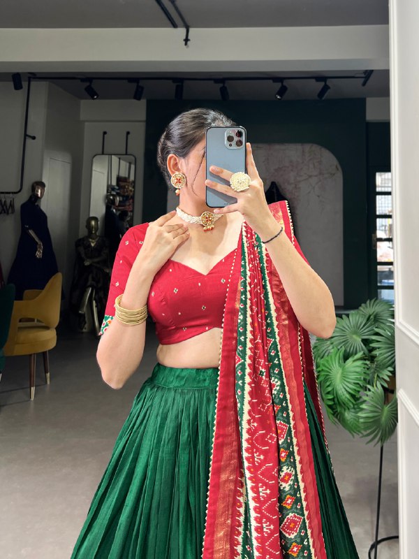 Royal Mestang Kalamkari Printed Lehenga Set with Dupatta