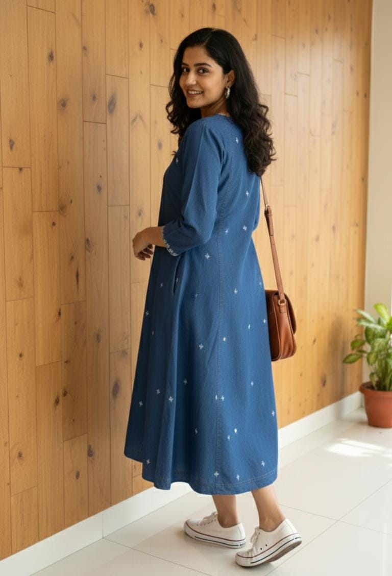 Elegant Printed Flared Kurti for Women