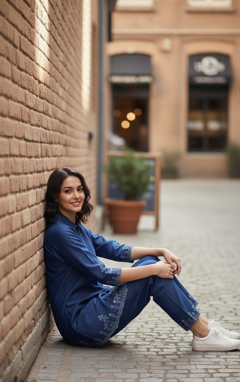 Urban Indigo Comfort Kurti Dress