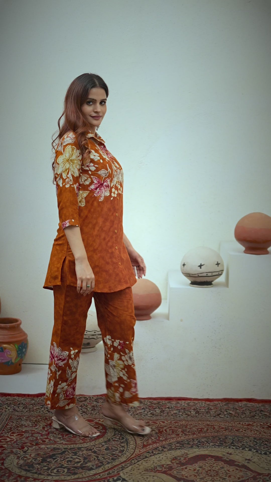 Luxury Printed Co-Ord Set for Women – Elegant Party & Casual Wear